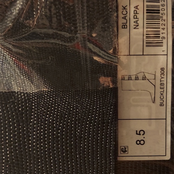 Rebecca Minkoff Black Ankle Boots with Gold Buckles - Picture 16 of 16